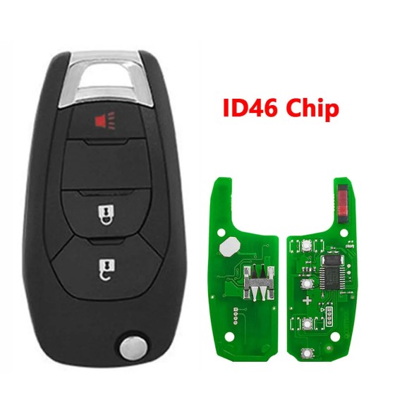 Chevrolet Cruze Trailblazer 3 Button Flip Key 2016-2026 For LXP-T004 433Mhz| Aftermarket